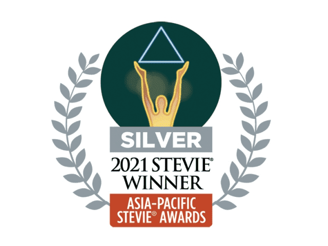 Silver Winner badge, 2021 Asia-Pacific Stevie Awards