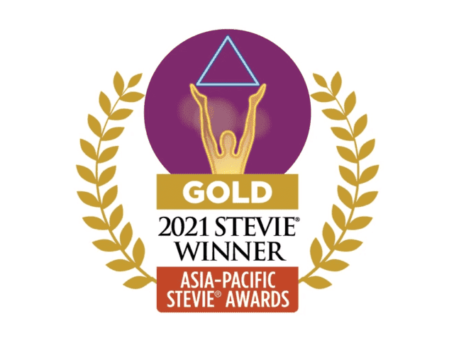 Gold Winner badge, 2021 Asia-Pacific Stevie Awards