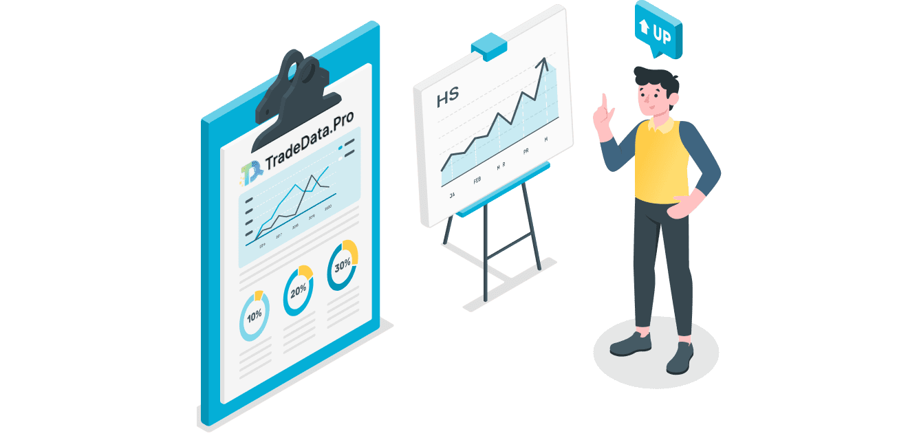 Market overview dashboards with product trends and HS code analysis in TradeData.Pro